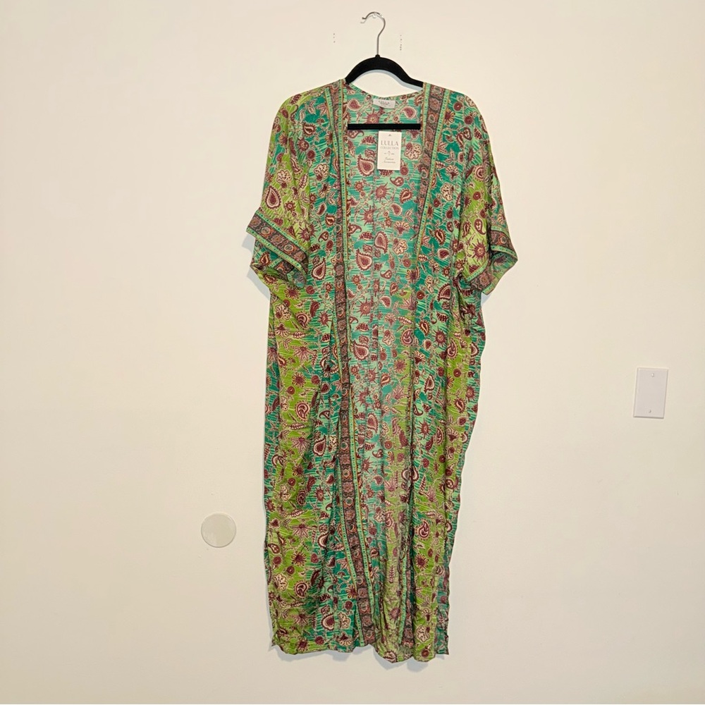 Lulla Collection | Lightweight Green Paisley Maxi Dress